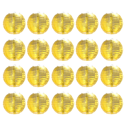 20 Pack 6" Gold Lanterns