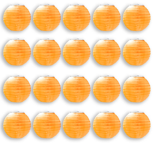 20 Pack 6" Orange Lanterns