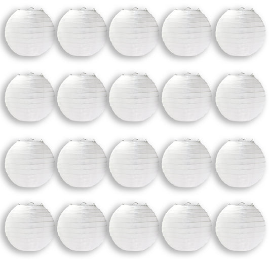 20 Pack 6" White Lanterns