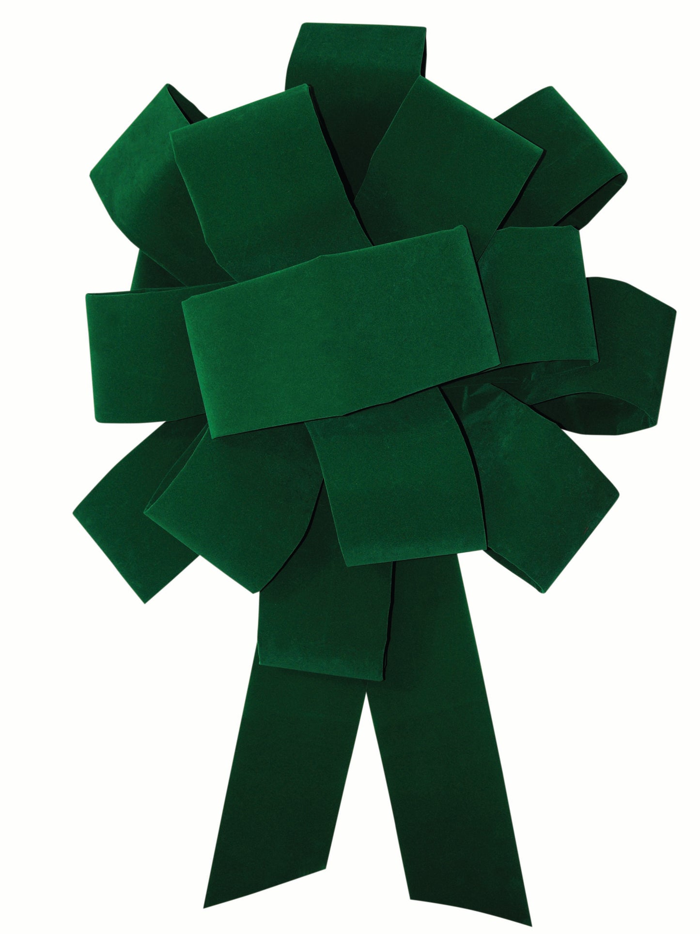 48" Green Velvet Magnetic Car Bow