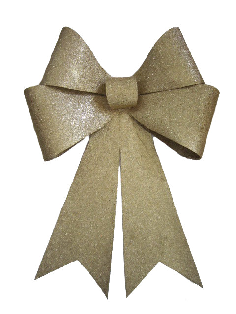 30" Gold Glitter Bow