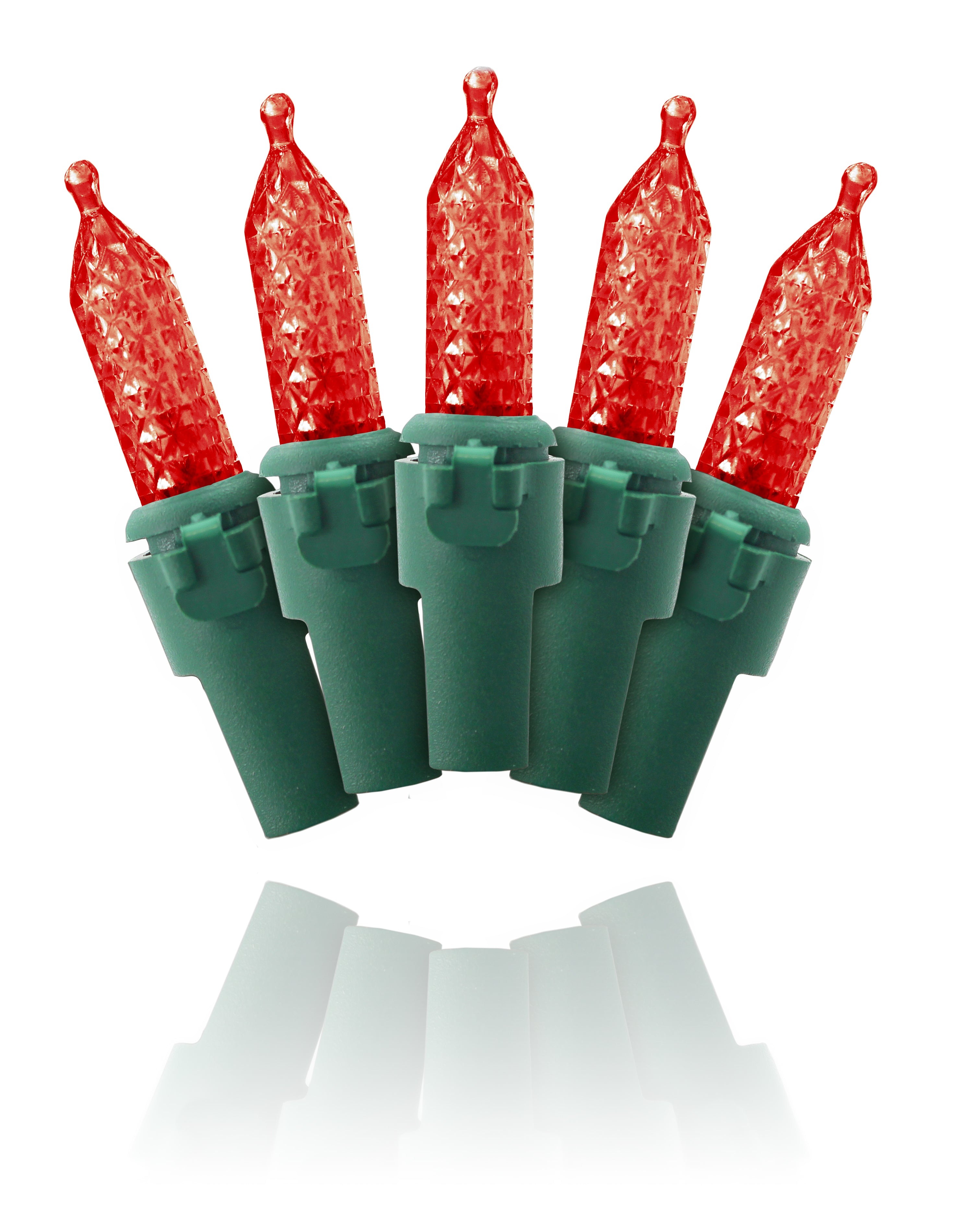 Commercial 100 M5 Red LED Light String with 6