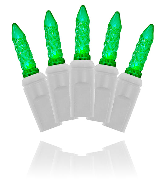 70 Green M5 LED Icicle Lights