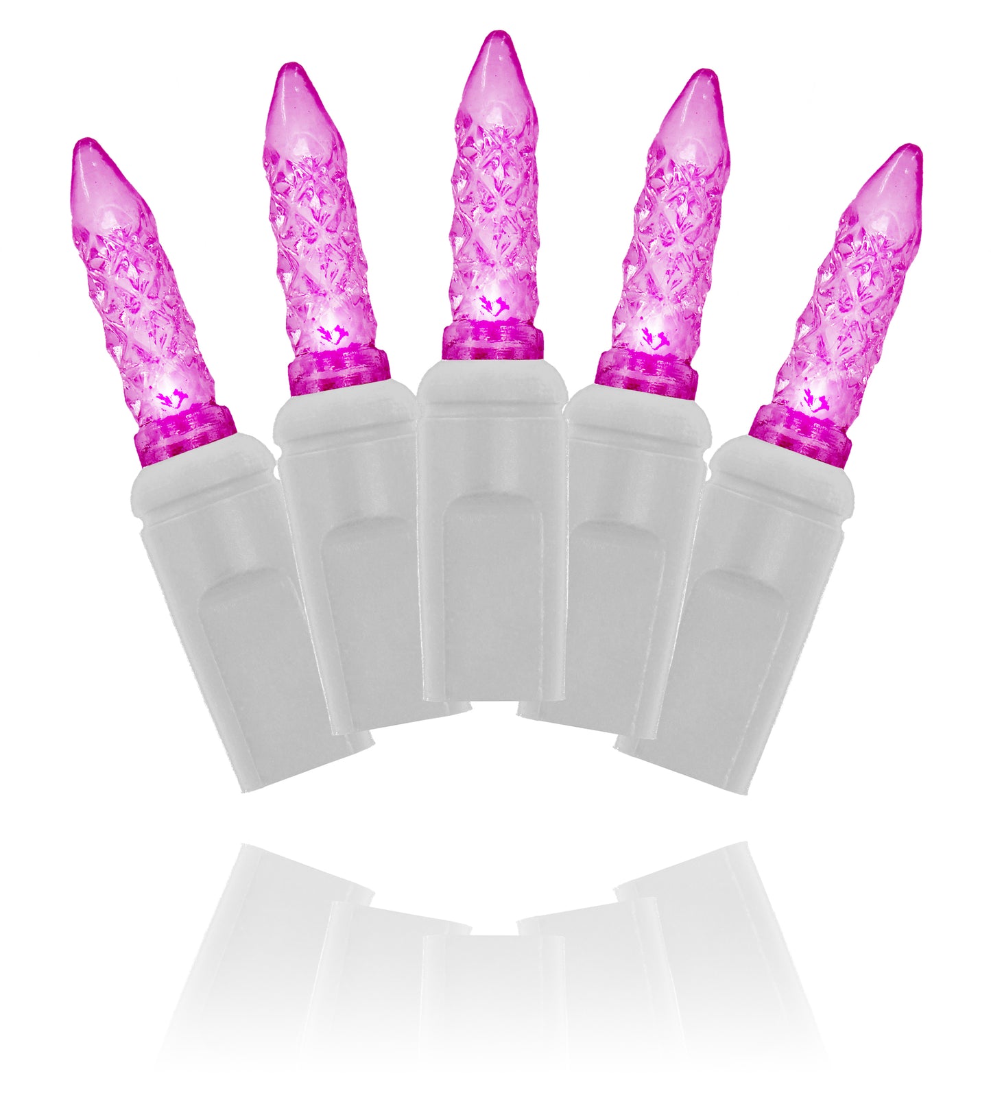 70 Pink M5 LED Icicle Lights