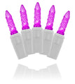 70 M5 Purple LED Icicle Lights