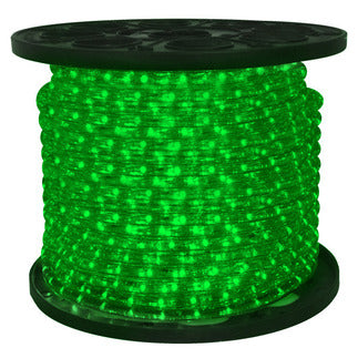 150' Spool of Green LED Ropelight 10mm