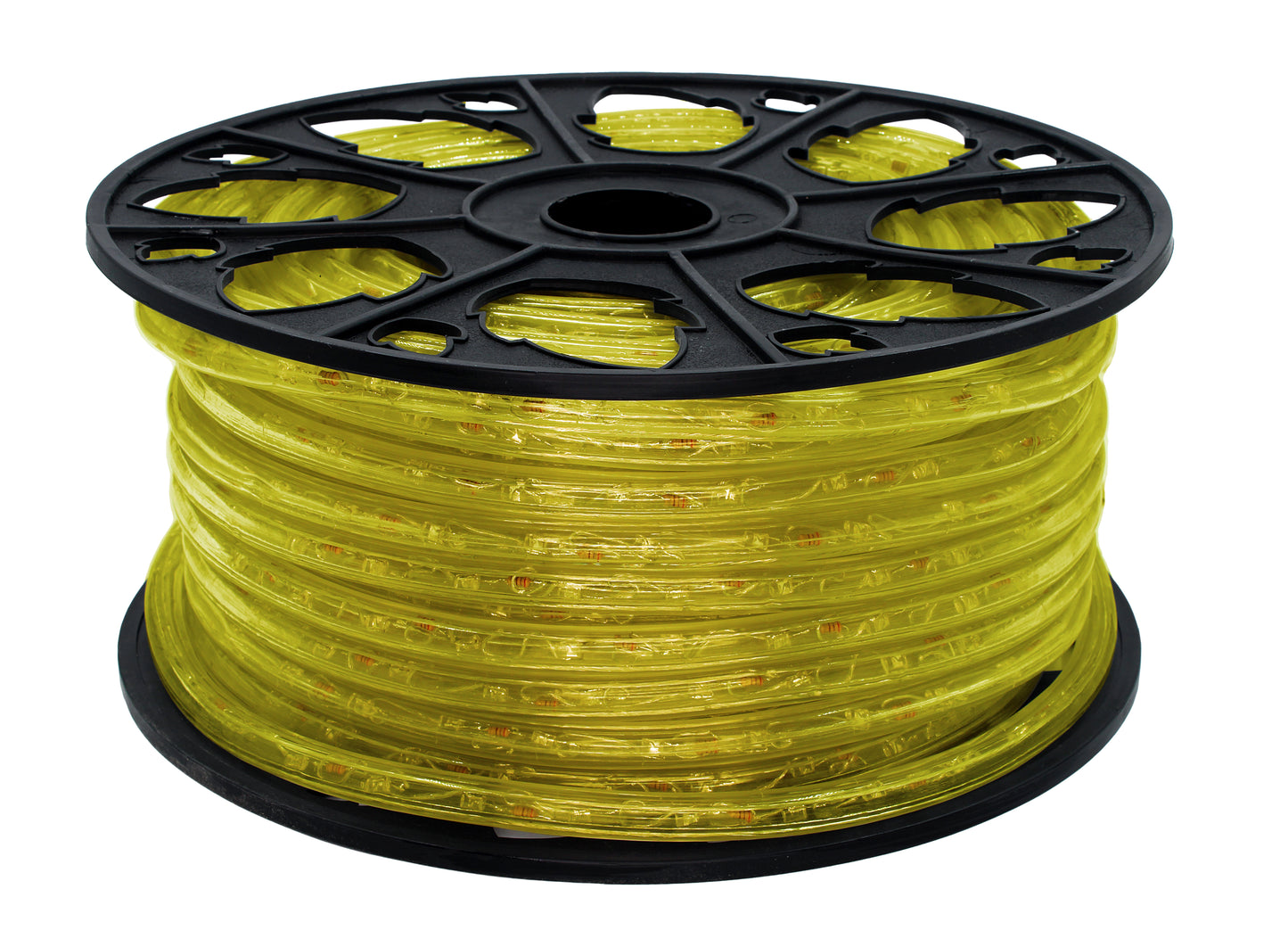 12 Volt 150' spool of 10mm Yellow LED Ropelight