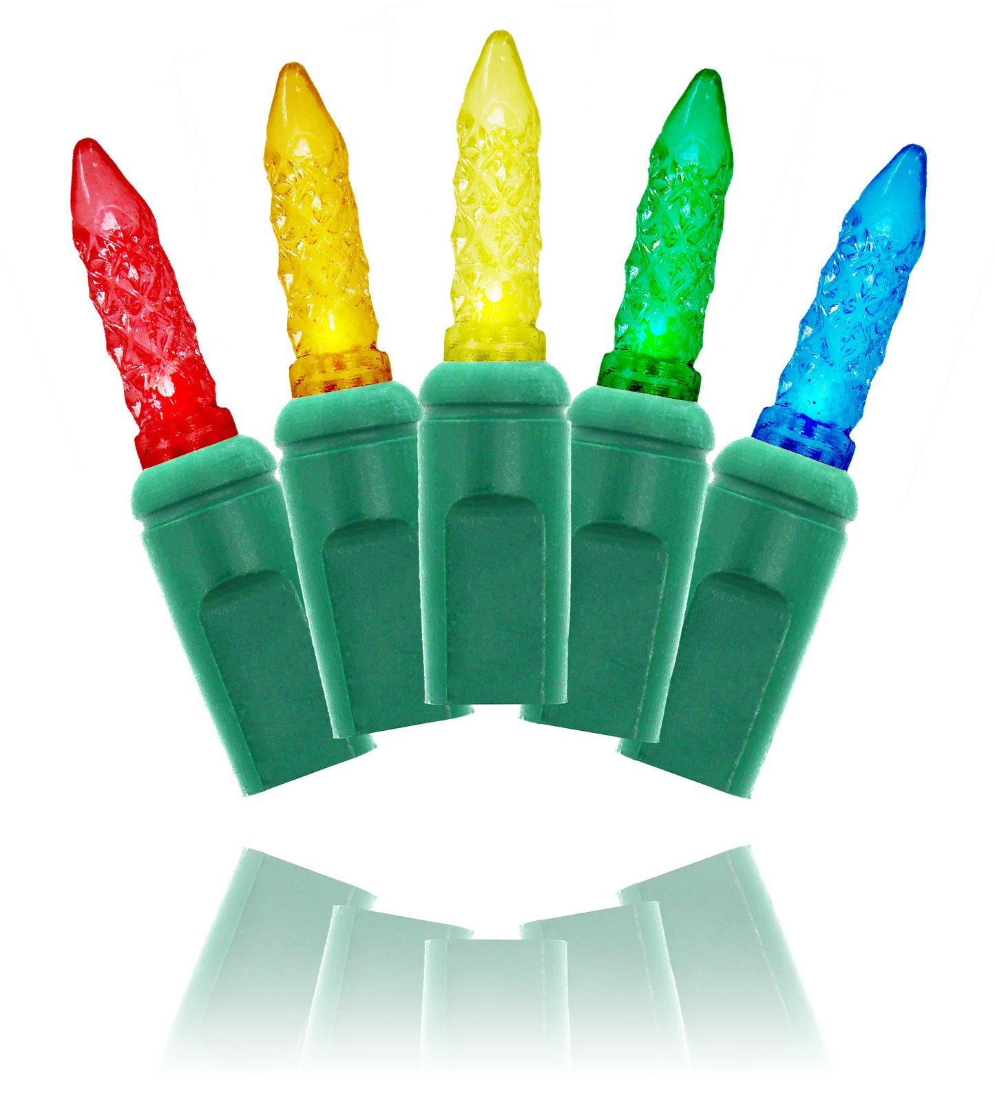 ICICLE LIGHTS M5 GREEN WIRE MULTI COLOR