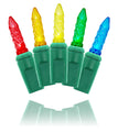 ICICLE LIGHTS M5 GREEN WIRE MULTI COLOR