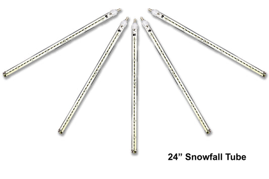 5 Pack 24" C7 Cool White Snowfall Tube