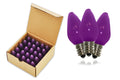 25 Pack of C7 SMD Frosted Purple Retrofit Replacement Bulbs