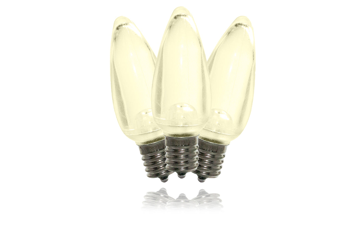 25 Pack of C9 Dimmable Smooth Warm White LED Retrofit Bulbs