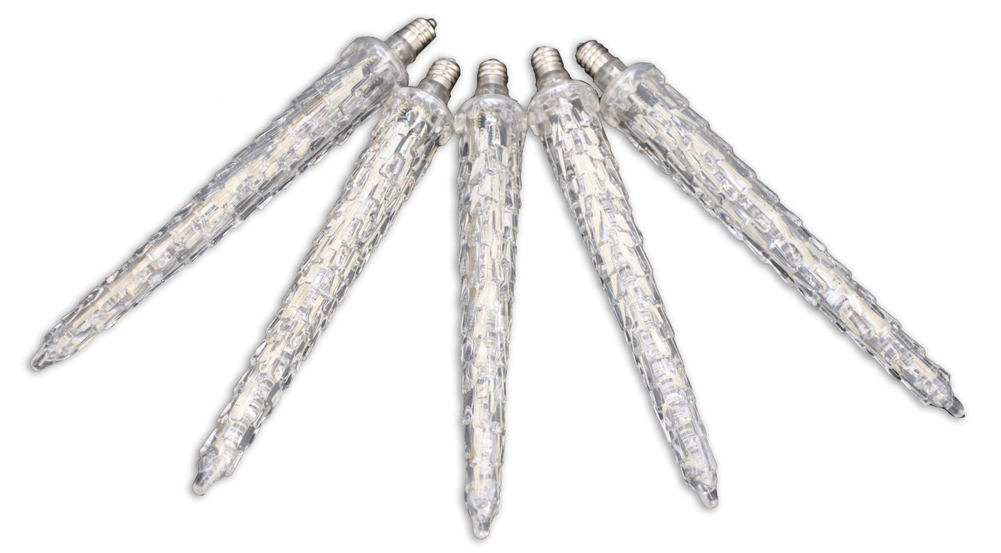 5 Pack of 7" C9 Icicle Retrofit Lamp with LED Lights