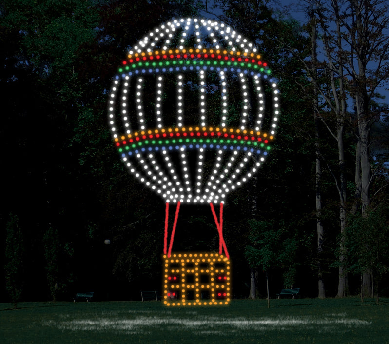 10' Hot Air Baloon with Horizontal and Vertical Lines