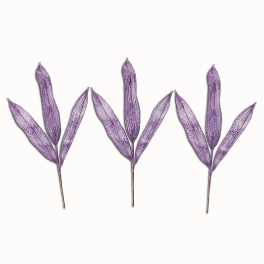 3 Pack of Lavender Glitter Picks