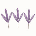 3 Pack of Lavender Glitter Picks