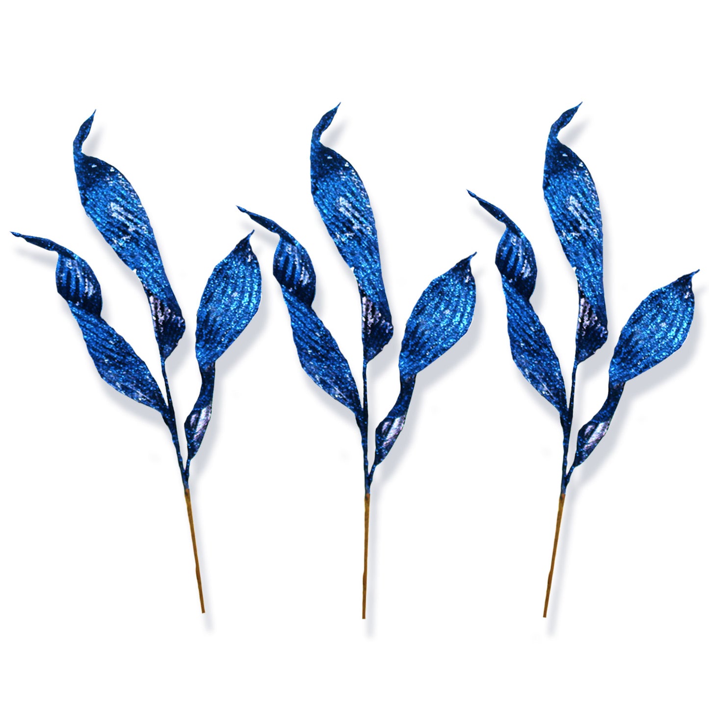 3 Pack of Royal Blue Glitter Picks