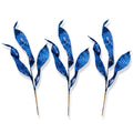 3 Pack of Royal Blue Glitter Picks