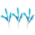 3 Pack of Teal Blue Glitter Picks