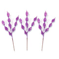 3 Pack of Lavender Leafy Glitter Picks with Lavender Glitter Spray