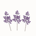 3 Pack of Lavender Leafy Glitter Picks