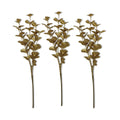 3 Pack of Gold Glitter Leaf Spray Picks