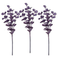 3 Pack of Lavender Glitter Leaf Spray Picks