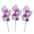 3 Pack of Lavender Glitter Leaf and Spray Picks