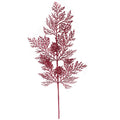 3 Pack of Burgundy Glitter Branch Picks