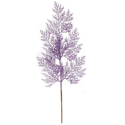 3 Pack of Lavender Glitter Branch Picks