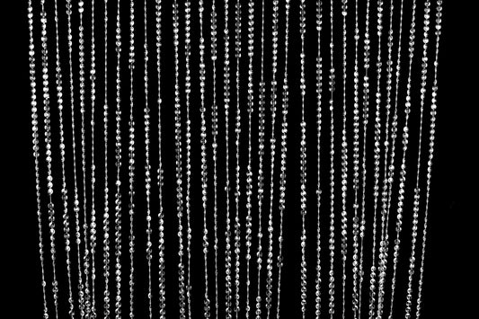 106" Clear Beaded Curtain