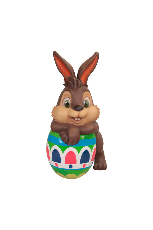 Easter Bunny Leaning on Easter Egg