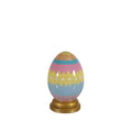 2.5' Pastel Lined Easter Egg with Base