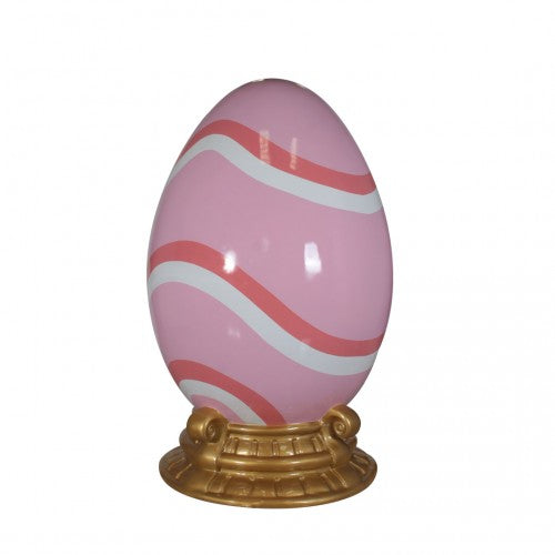 6.5' Pastel Swirl Easter Egg with Base