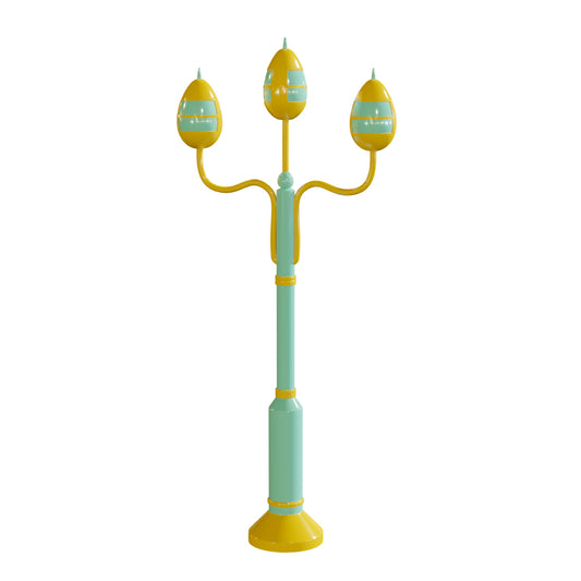 6' Lamp Post with Easter Eggs