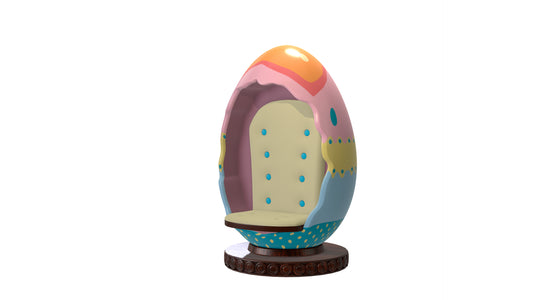 6.5' Pastel Egg Throne