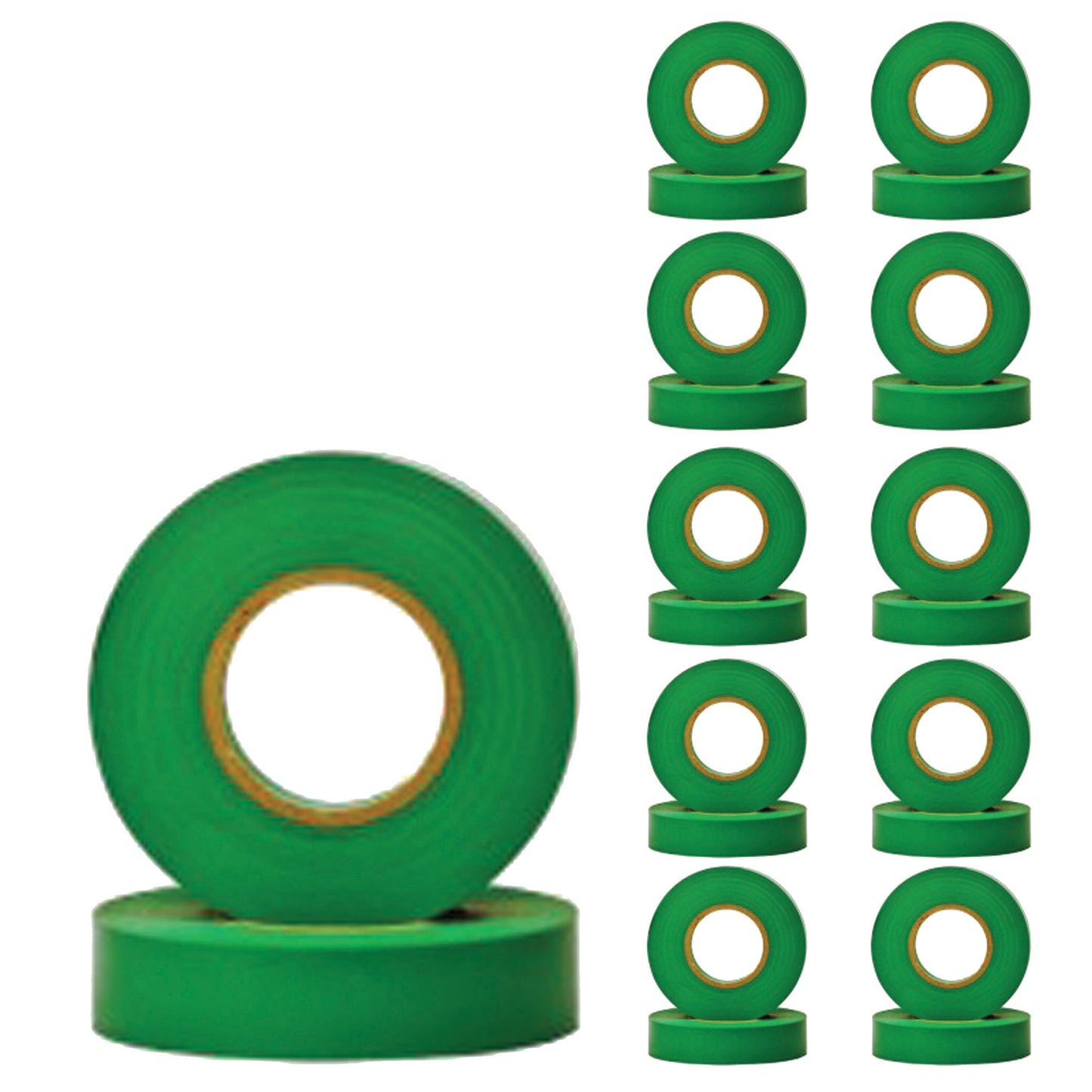 10 Pack Green Electrical Tape