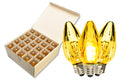 25 Pack of F50 Non-Dimmable Gold Commercial Retrofit Bulbs