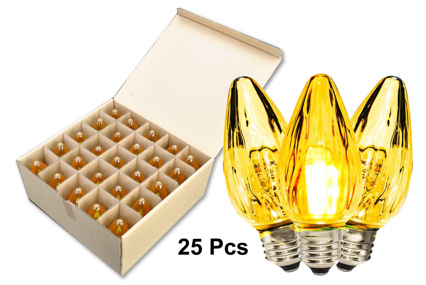 25 Pack of F50 SMD Gold Commercial Retrofit Bulbs