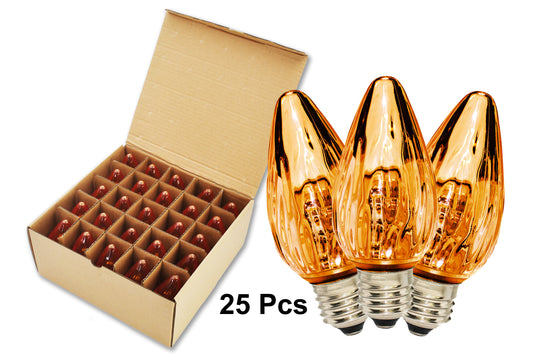 25 Pack of F50 SMD Orange Commercial Retrofit Bulbs