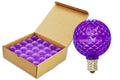 25 Pack of G40 Purple Replacement Bulb with an E12 Base