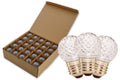 25 Pack of G40 Non-Dimmable Warm White Commercial Retrofit Bulbs with E26 Base