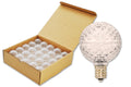 25 Pack of G40 Warm White Replacement Bulbs with E12 Base