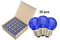 25 Pack G40 SMD Blue Commercial Retrofit Bulbs with E26 Base