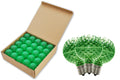 25 Pack of G50 Non-Dimmable Green Commercial Retrofit Bulbs with E17 Base