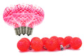 10 Pack of G50 Non-Dimmable Pink Commercial Retrofit Bulbs with E17 Base