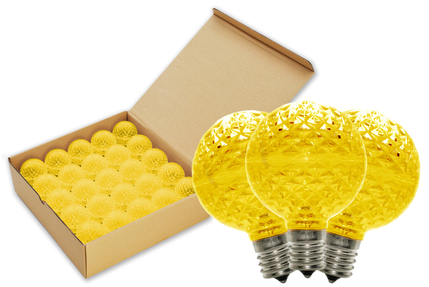 25 Pack of G50 SMD Gold Dimmable Replacement Bulbs