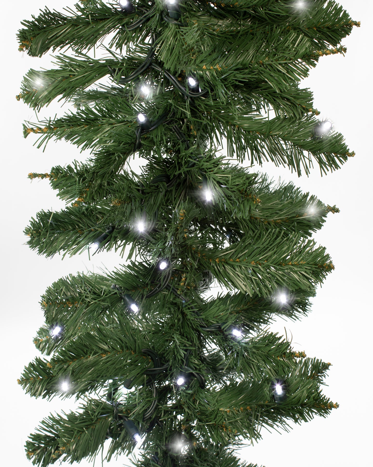 8' Garland Pre-Lit with Crystal Clear  Lights