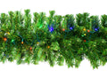 9' Sequoia Garland with Multicolored LED Lights