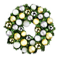 3' Mixed Blend Pine Wreath with Warm White LED Lights and Treasure Themed Ornaments